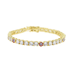 5mm Zircon Eye Tennis Bracelet