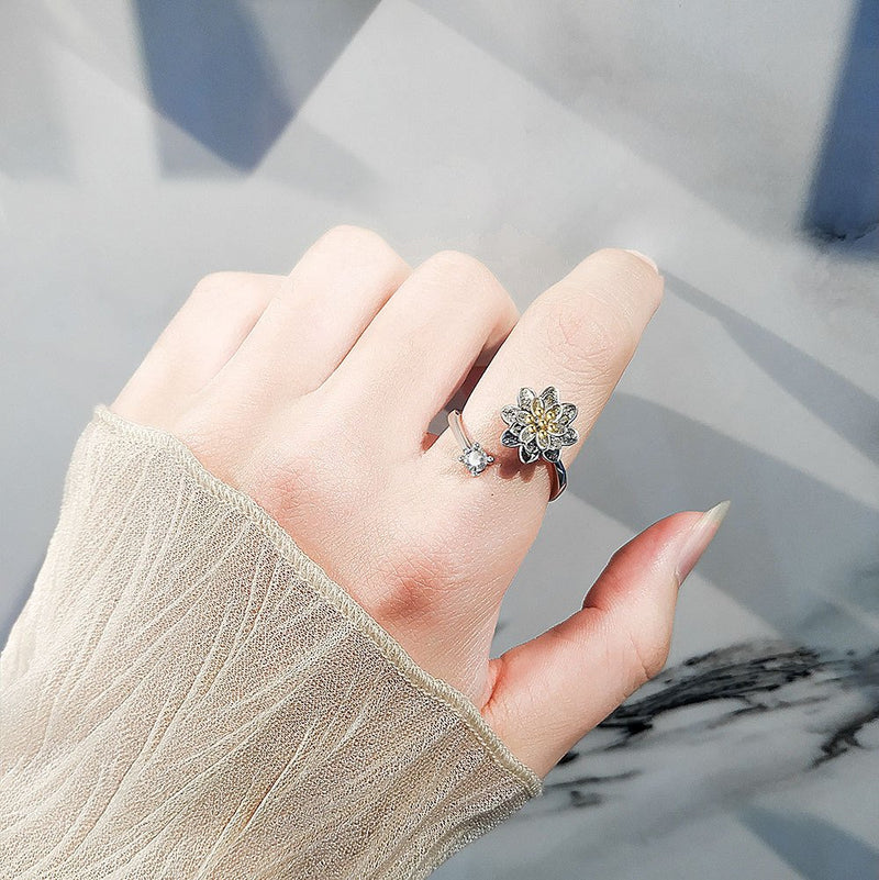 Adjustable Anxiety Relief Open Ring